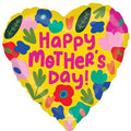 Happy Mother's Day Hothouse Petals 18 Inch Foil Mylar Balloon [50015]
