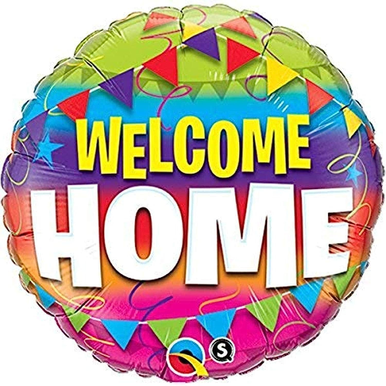 Qualatex Welcome Home Pennants 18 Inch Foil Mylar Balloon [45243]