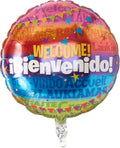 Qualatex Welcome Bienvenido Languages 18 Inch Foil Mylar Balloon [14811]