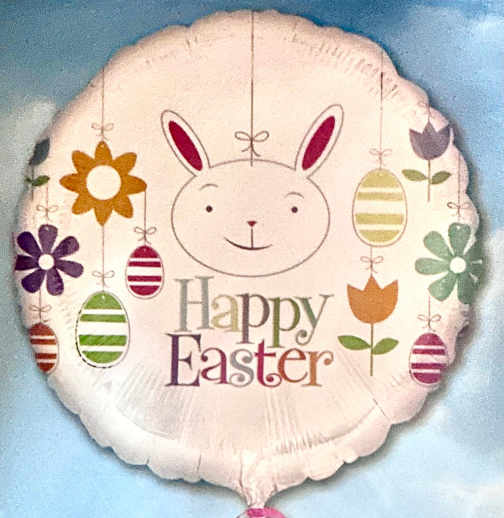 Happy Easter Bunny 18 Inch Foil Mylar Balloon [17295]