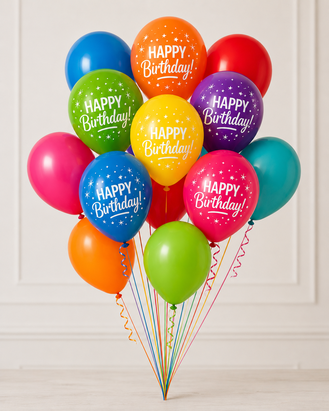 Birthday Balloon Salute (12 Balloons)
