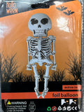 Skeleton 158cm Foil Mylar Balloon [B0BCR6W5N9]