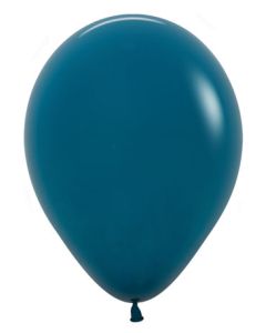 Sempertex 11 Inch Deluxe Deep Teal Latex Balloons Bag of 100 [53529]