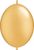 Qualatex  6 Inch Gold QuickLink Latex Balloons 50 Count [90267]