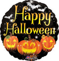 Happy Pumpkins Halloween 18 inch Foil Mylar Balloon [33847]