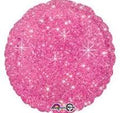 Hot Pink Faux Sparkle 18 inch Foil Mylar Balloon [32330]