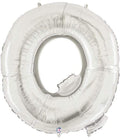 Megaloon Letter Q Silver 34 Inch Foil Mylar Balloon [15917S]