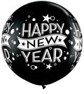 Qualatex 3' New Year Confetti Dots-A-Round Latex Balloons  2 Pack [19175]
