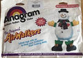 Homespun Snowman Airwalker Balloon 42 Inch Mylar Balloon [7427]