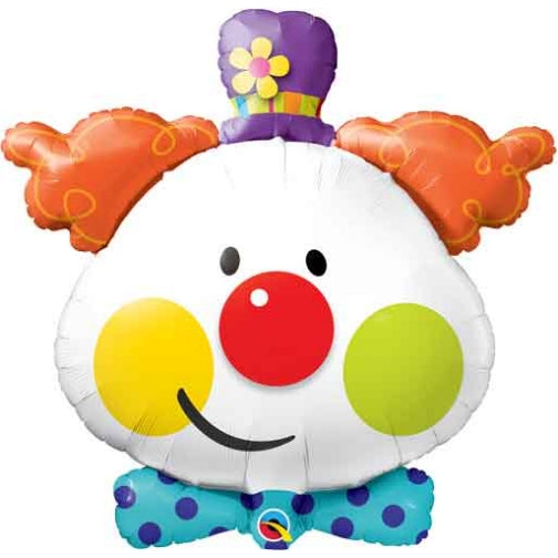 Cute Clown Shape 36 Inch Foil Mylar Balloon [49403]