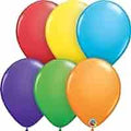 Qualatex Bright Rainbow Assortment 11 Inch Latex Balloons Bag of 100 [49490]