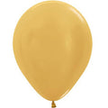 Sempertex 18 Inch Metallic Gold Latex Balloons Bag of 25 [55082]