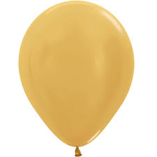 Sempertex 18 Inch Metallic Gold Latex Balloons Bag of 25 [55082]