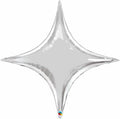 Qualatex Silver Starpoint Shape 40 Inch Mylar Balloon [15707]