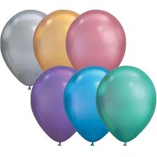 Chrome Assortment 11 Inch Latex Balloons 100 Count by Qualatex [99694]