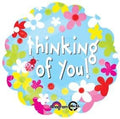 18" THINKING OF YOU FLOWERS BALLOON [26832]