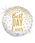 Best Day Ever 18 Inch Foil Mylar Balloon [36556]