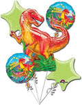 American Balloon Company Dinosaur Party Balloon 5 Piece Bouquet [07664_SET_05A]