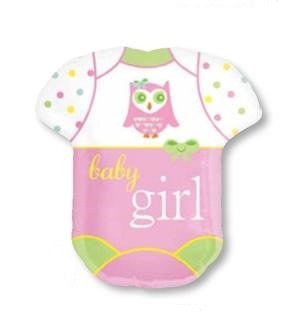 Baby Girl Onesie 24 Inch Foil Mylar Balloon [28814]