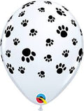 Qualatex Paw Print Latex Balloons 50 Count [76892]