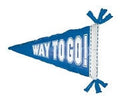 Blue Pennant Way to Go Grad 27 Inch Foil Mylar Balloon [85255]