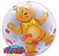 Qualatex Love Bear 24 Inch Bubble Balloon [15612]