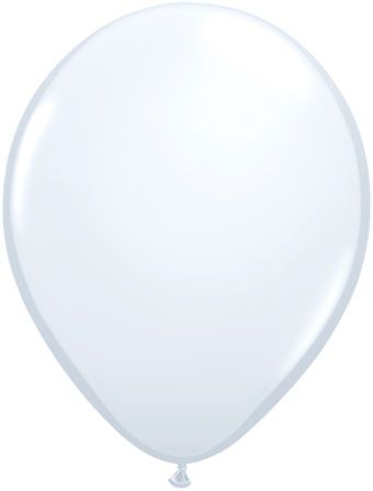 Qualatex  White 5 Inch Latex Balloons Bag of 100 [43607]