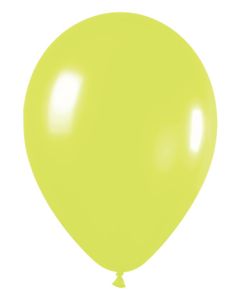 Sempertex 11 Inch Neon Yellow Latex Balloons Bag of 100 [53053]