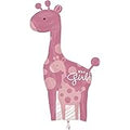 It's a Girl Pink Giraffe 42 Inch Foil Mylar Balloon [25181]