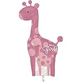 It's a Girl Pink Giraffe 42 Inch Foil Mylar Balloon [25181]