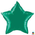 Qualatex Emerald Green 20 Inch Star Shaped Foil Mylar Balloon [12625]