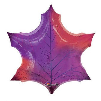 Purple Leaf Super Shape 25 Inch Foil Balloon [25135]