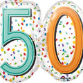 Rainbow Birthday 50th Birthday 25 inch Jumbo Balloon [34446]