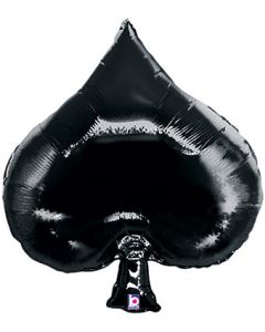 Casino Spade  39 Inch Foil Mylar Balloon [85264]