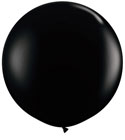 Qualatex Onyx Black 36 Inch Latex Balloons 2 Count [42857]