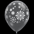 Contemporary Snowflakes 11 Inch Gold Latex Balloons 50 Count [58267]