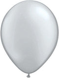 Qualatex Silver 11 Inch Latex Balloons Bag of 100 [43794]