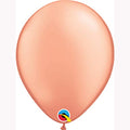 Qualatex Metallic Rose Gold 11 Inch Latex Balloons Bag of 100 [57211]