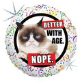 Grumpy Cat Better with Age Holographic 18 Inch Foil Mylar Balloon [36262]