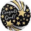 Congrats Grad Shooting Stars 18 Inch Foil Mylar Balloon [42777]