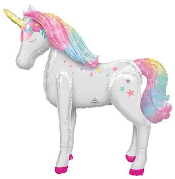 Enchanted Unicorn Airwalker 46 Inch Mylar Balloon 1 Pack [43082]