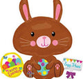 Chocolate Easter Bunny 29 Inch Foil Mylar Balloon [32348]