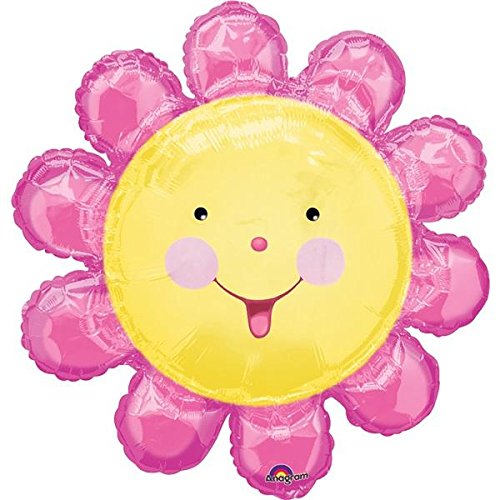 Chatterbox Flower Balloon - Flower Shaped Foil Mylar Balloon - 26 Inch [08440]
