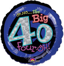 Oh No the Big 40 18 Inch Foil Mylar Balloon [116042]