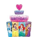 Disney Princess Cake Happy Birthday 28 Inch Super Shape Foil Mylar Balloon [33932]