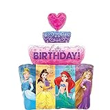Disney Princess Cake Happy Birthday 28 Inch Super Shape Foil Mylar Balloon [33932]