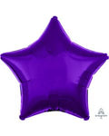 Purple 19 Inch Star Shaped Foil Mylar Balloon [30597]
