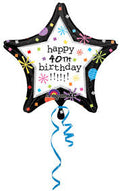 Happy Birthday Star Personalized 18 Inch Foil Mylar Balloon 1 Pack [14995]