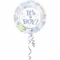 It's a Boy Clothespins 18 Inch  Foil Mylar Balloon [09886]