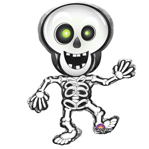 Dancing Skeleton 33 Inch Foil Mylar Balloon  [25101]